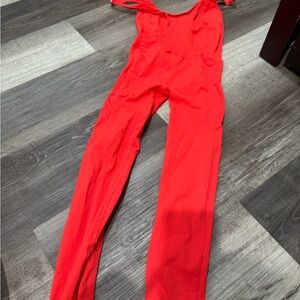FP Movement by Free People Vibrant Red Jumpsuit
